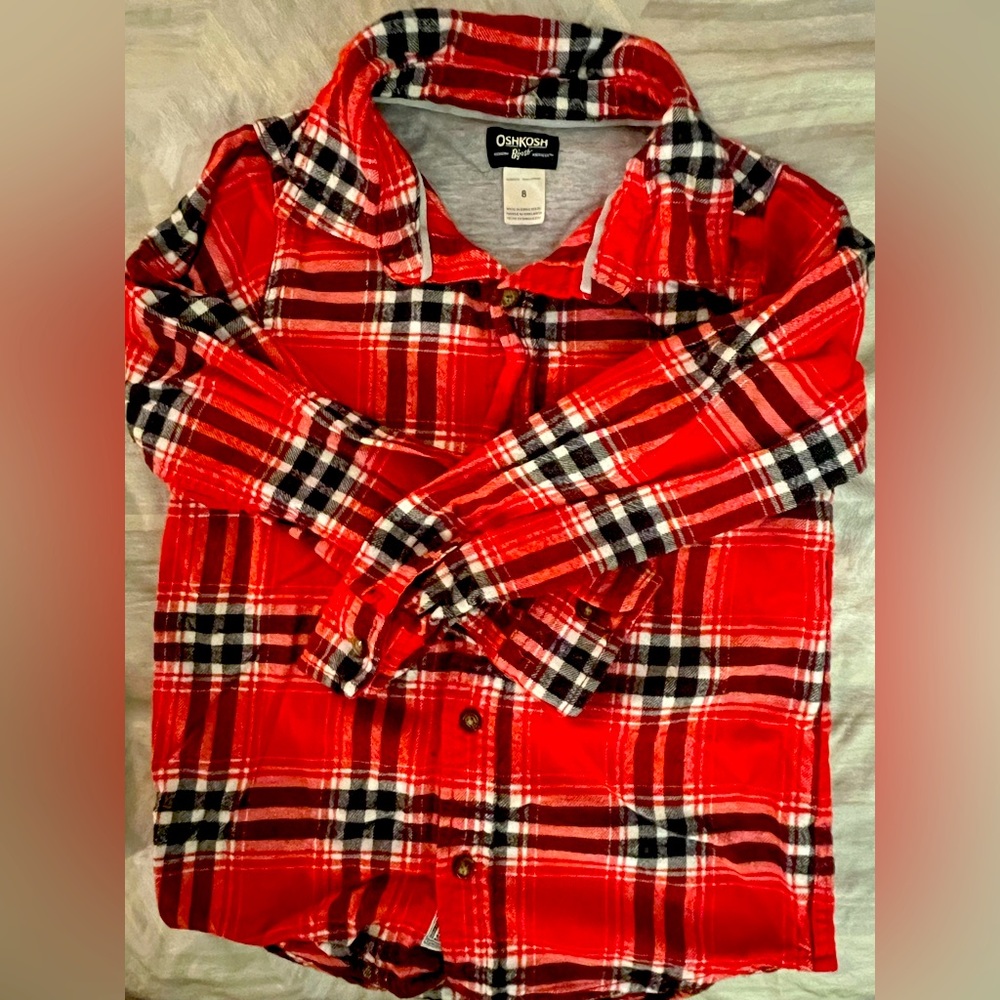 Oshkosh Flannel Size 8